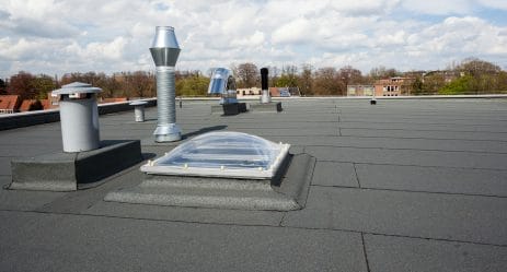 the common problem areas of commercial flat roofs